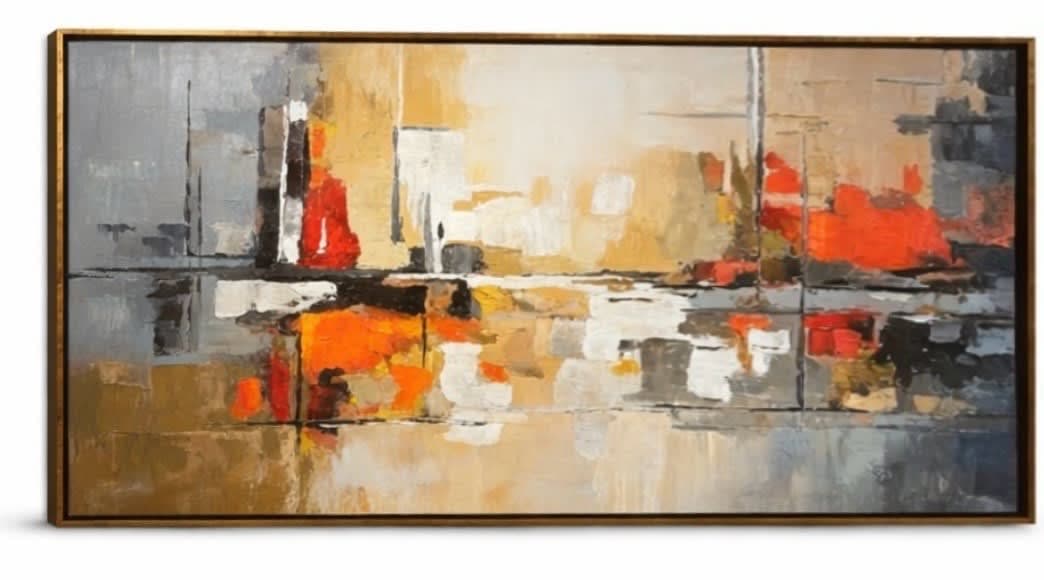 160x90 cm Abstract Yağlı Boya Tablo