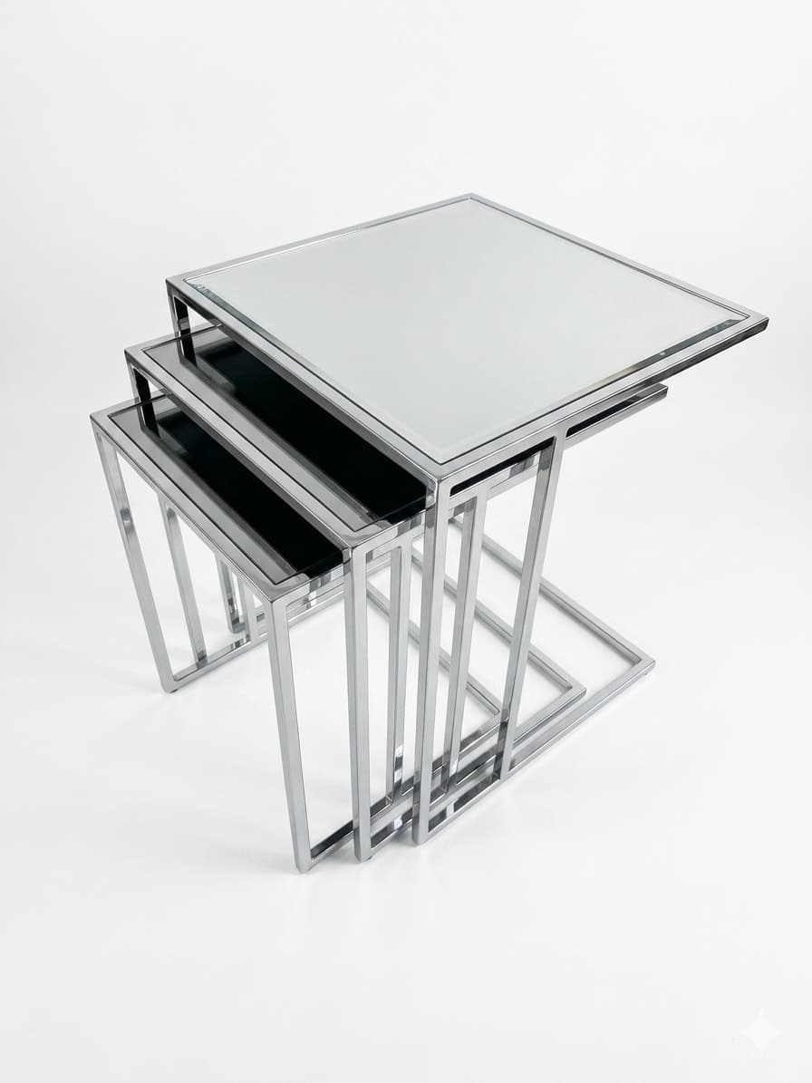 Kare Zigon Sehpa Takımı