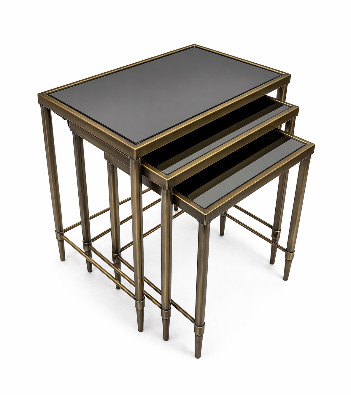 Üçlü Eskitme Zigon Sehpa Takım  1