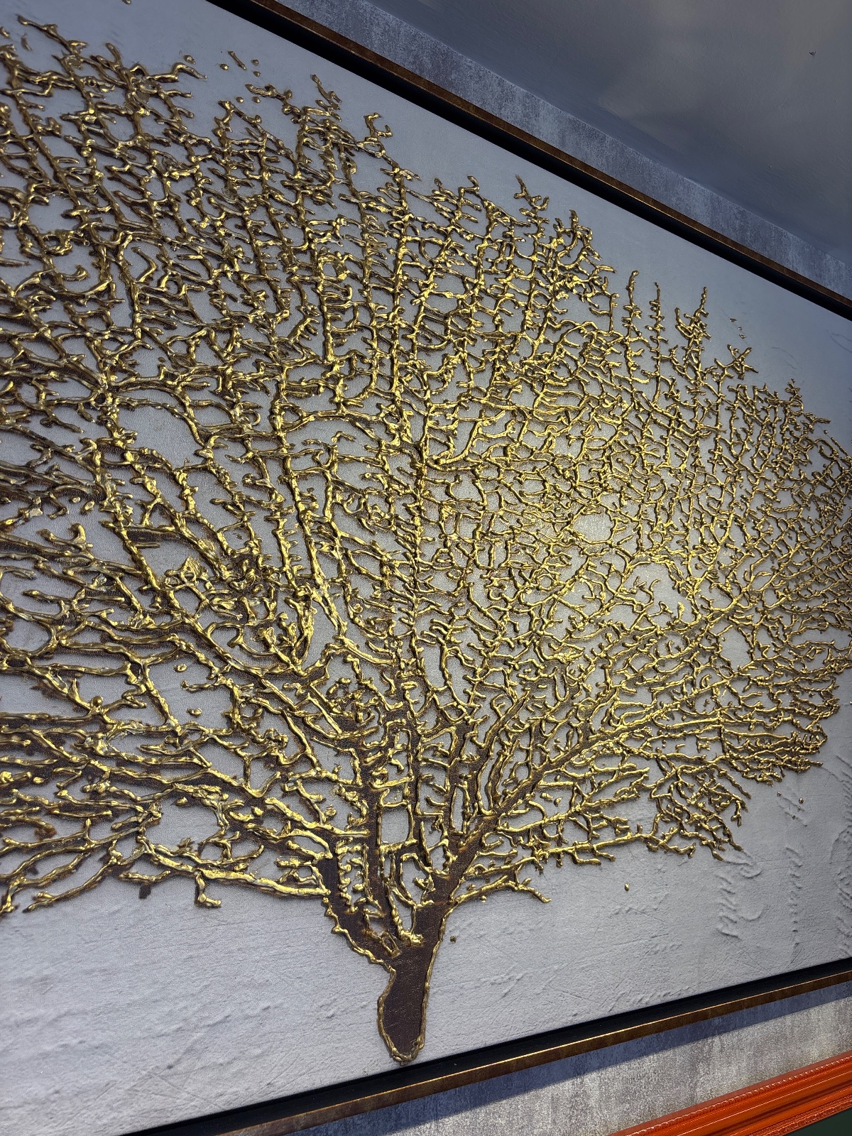 160x90 cm Varak Kabartma Ağaç Tablo 3