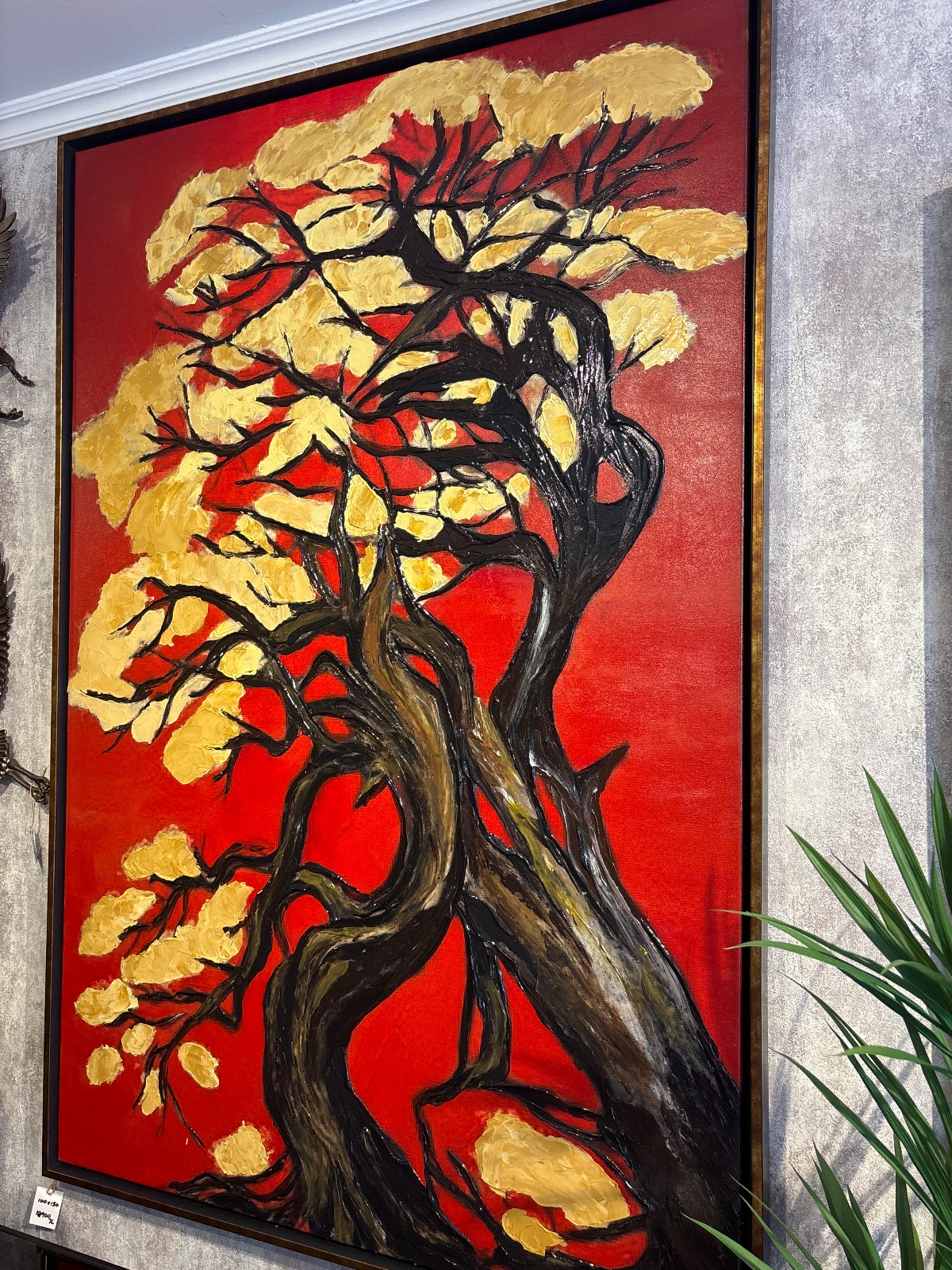 100x150 cm Yağlı Boya Ağaç Tablo  2